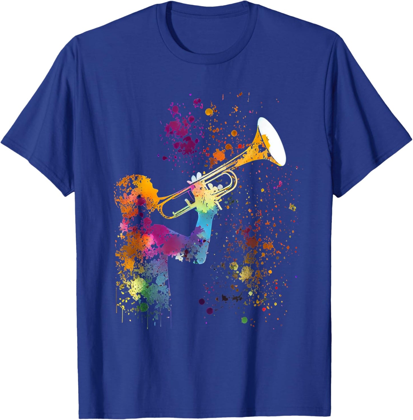 Trumpet Colorful Musician Trumpet Gift Trumpets T-Shirt - T-Shirt | Royal