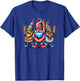 Silly Retro Gnomes Colorful Peace Sign Hippie Love Adults T-Shirt - T-Shirt | Royal