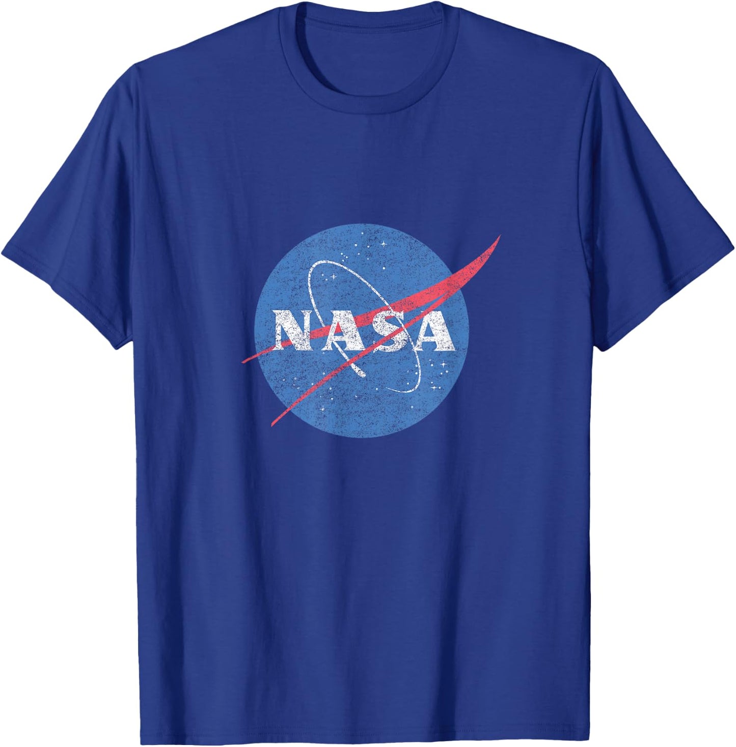 Official NASA Logo - Vintage Style T-Shirt - T-Shirt | Royal
