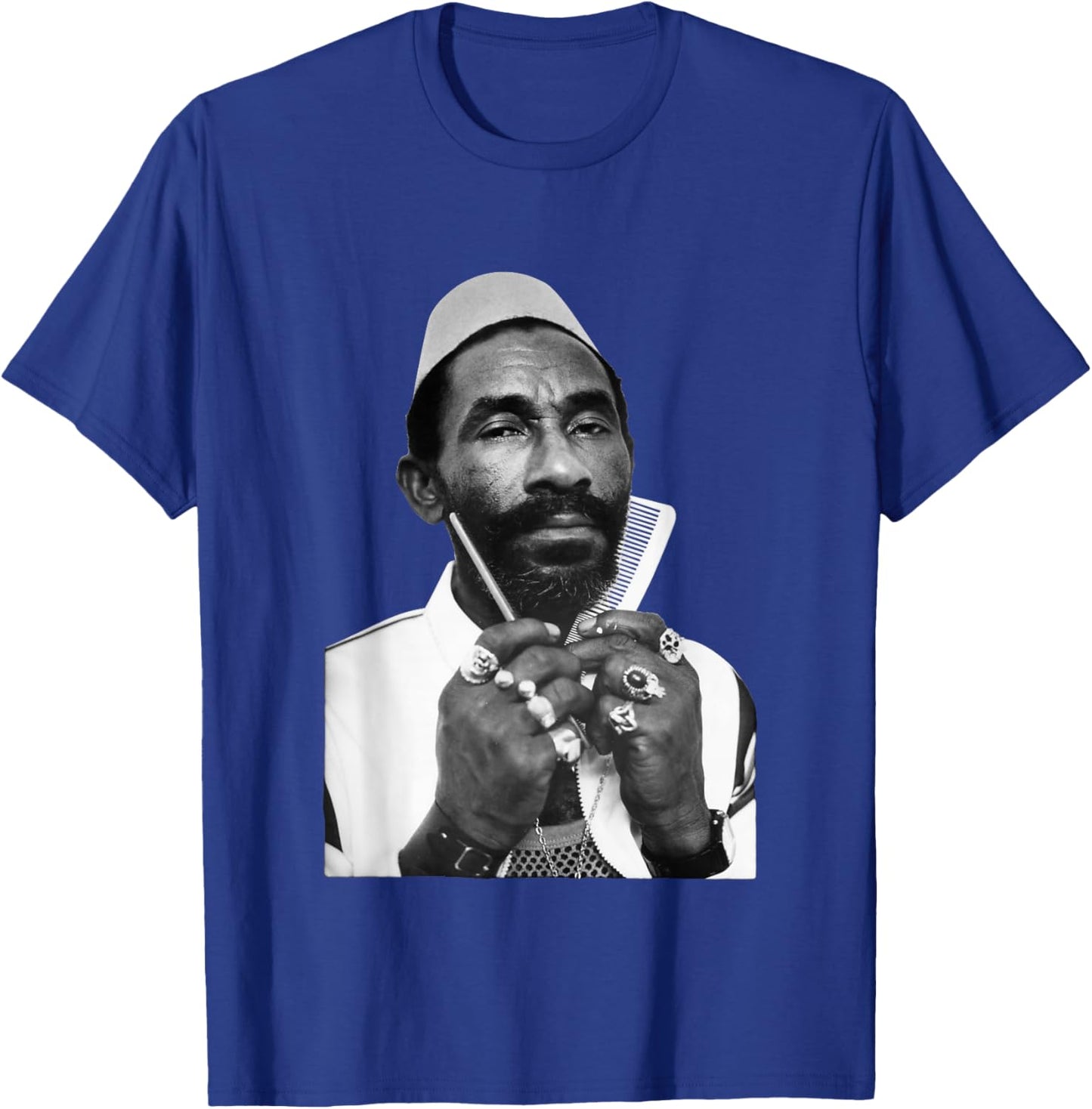 Jamaican Musician Lee Scratch Perry Hacienda Stephen Wright T-Shirt - T-Shirt | Royal