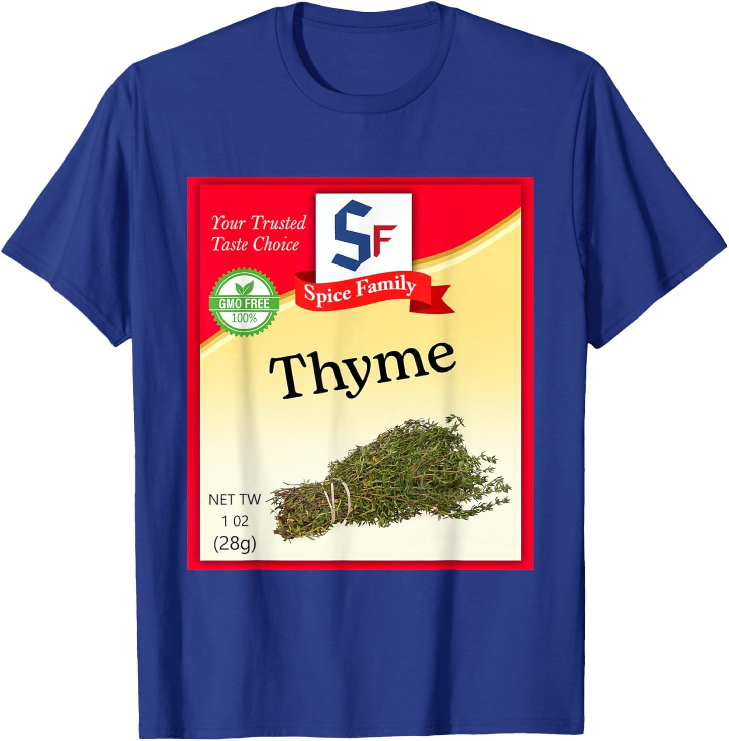 Thyme Condiment Costume Holiday Spice Costumes T-Shirt - T-Shirt | Royal