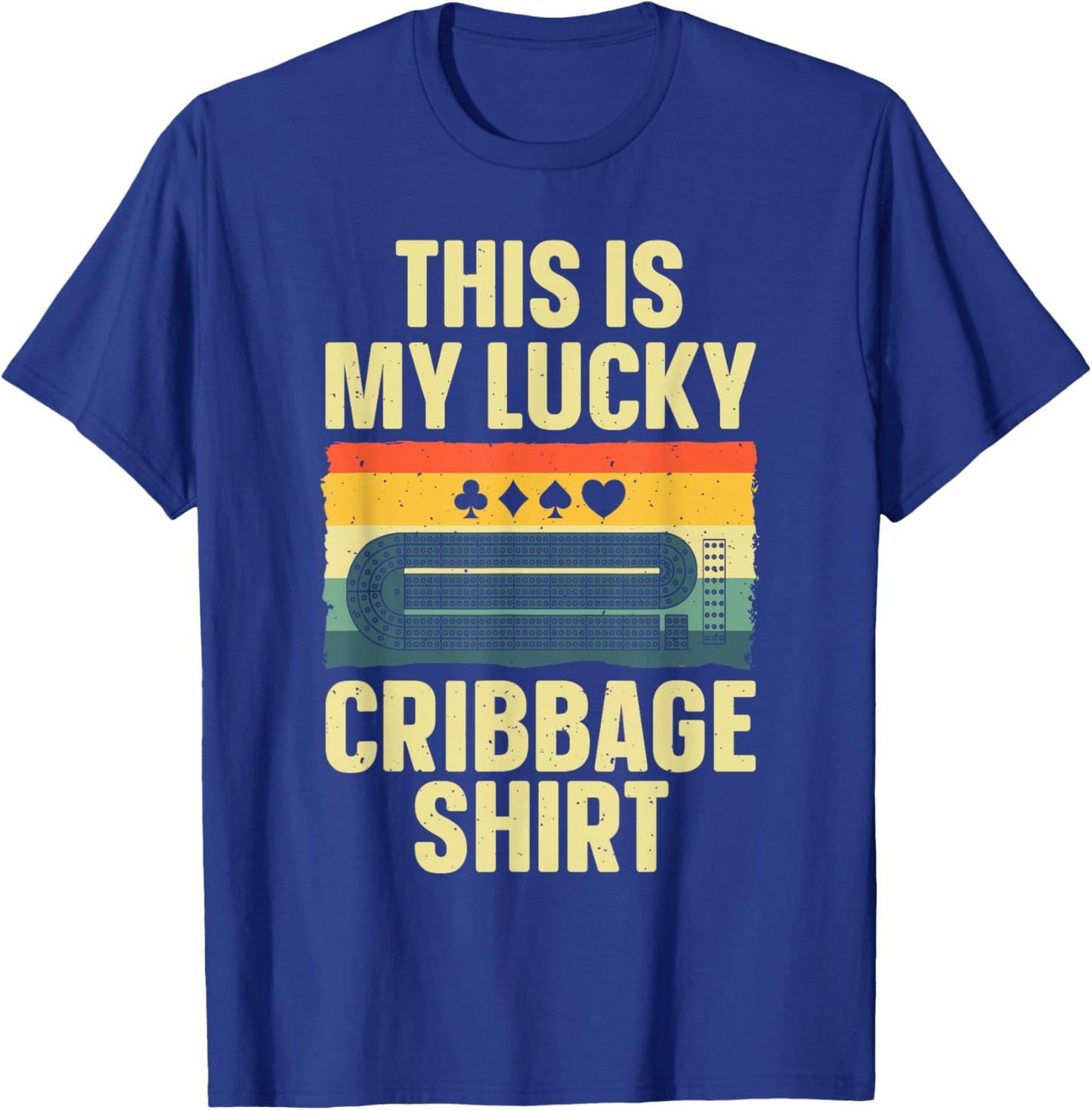 Cribbage Gift Cribbage Board Accessories & Stuff Adult Black Small Classic Fit Short Sleeve Humorous Casual Cribbage Art Women Children Birthday Celebrants T-Shirt - T-Shirt | Royal