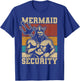 Mermaid Security Bday Costume Merman Birthday Party Outfit T-Shirt - T-Shirt | Royal