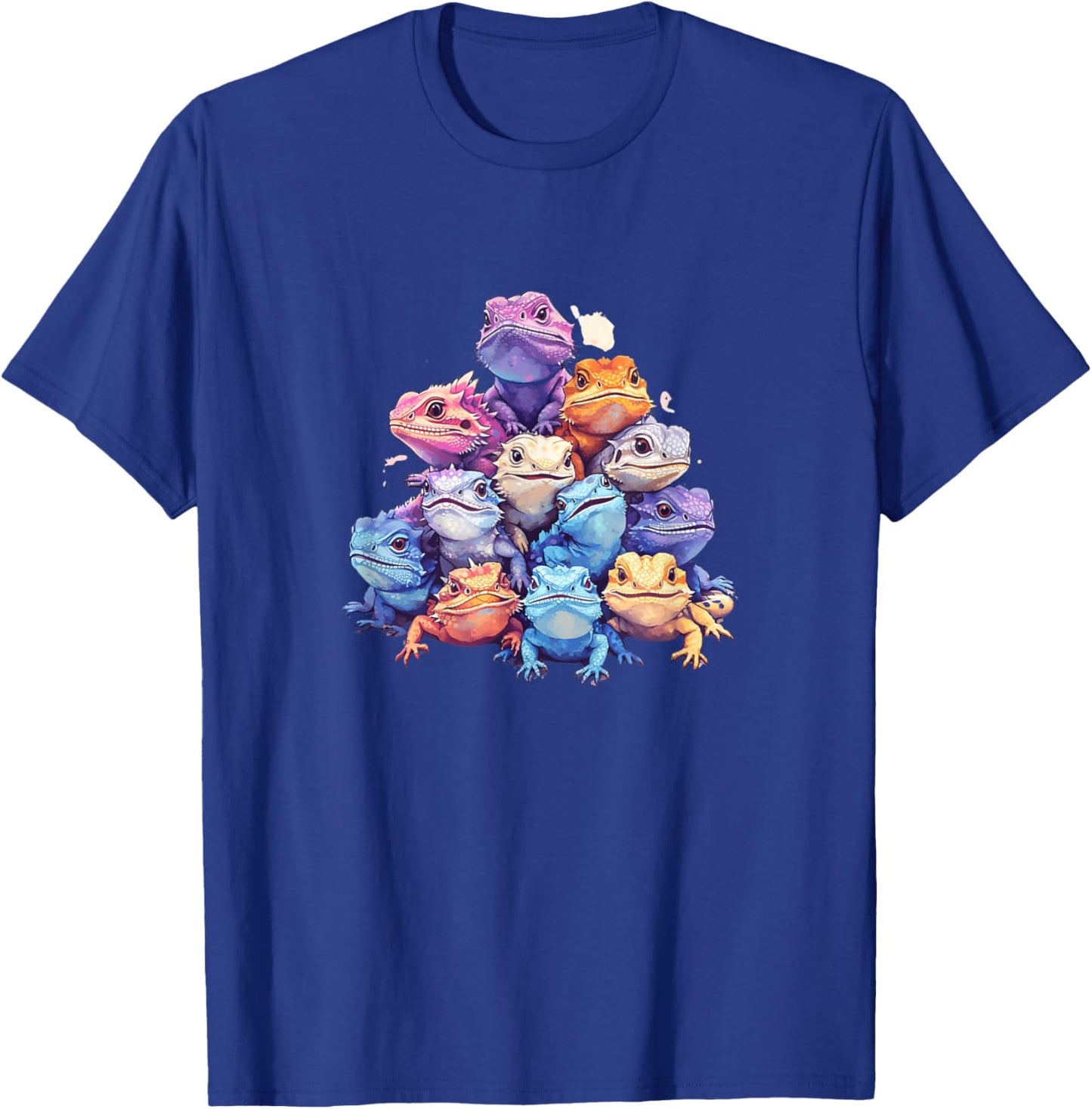 Cute Kawaii Pastel Bearded Dragon Lizard Boys Girls Kids T-Shirt - T-Shirt | Royal