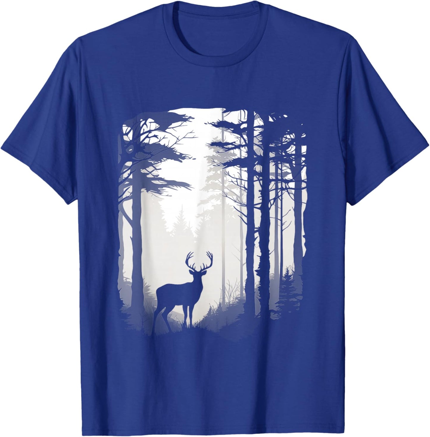 Deer Forest Wildlife T-Shirt - T-Shirt | Royal
