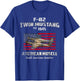 F-82 Twin Mustang Airplane American Muscle Vintage WW2 Pilot T-Shirt - T-Shirt | Royal