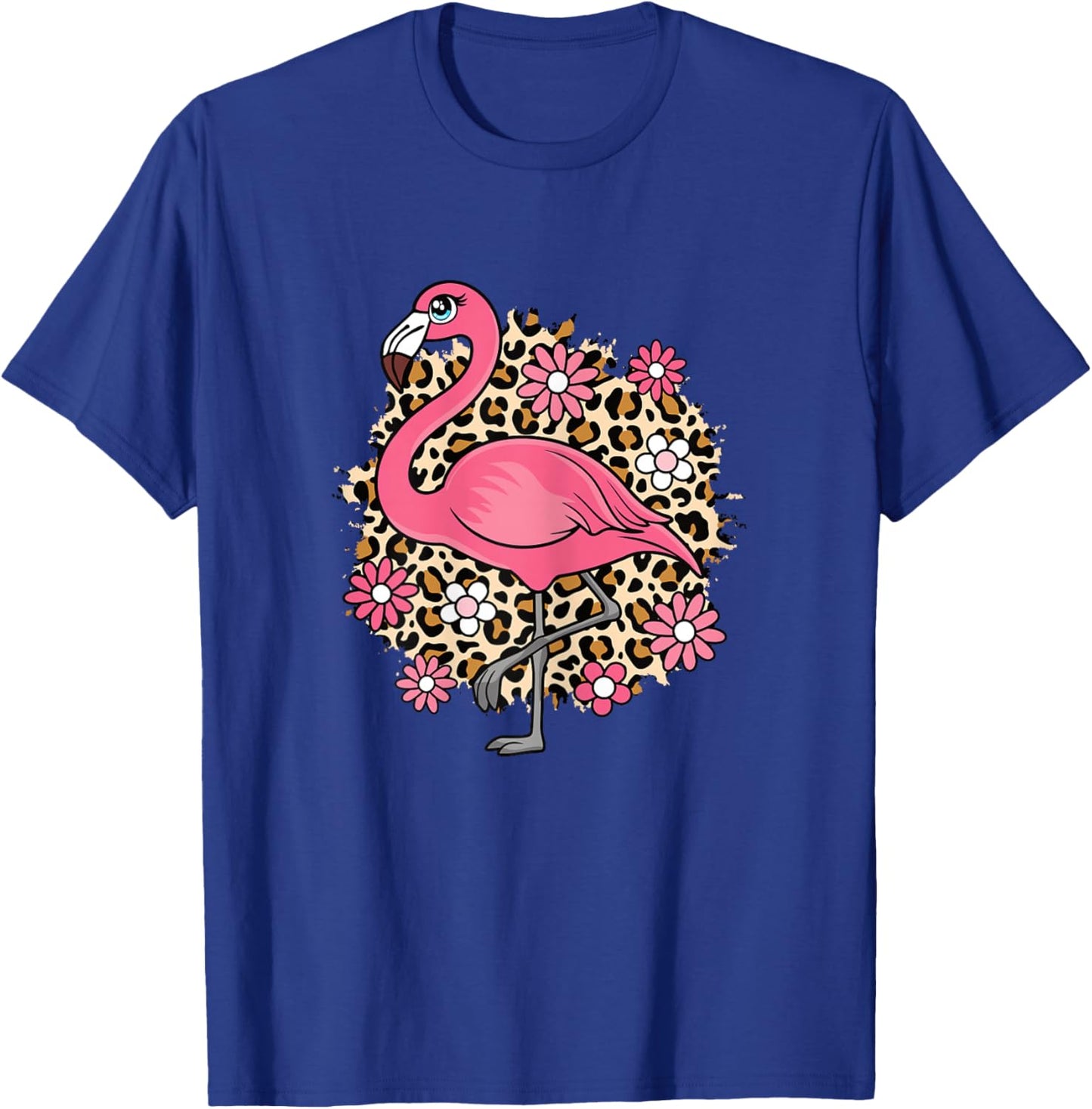 Cute Flamingo Lover Women Girls Kids T-Shirt - T-Shirt | Royal
