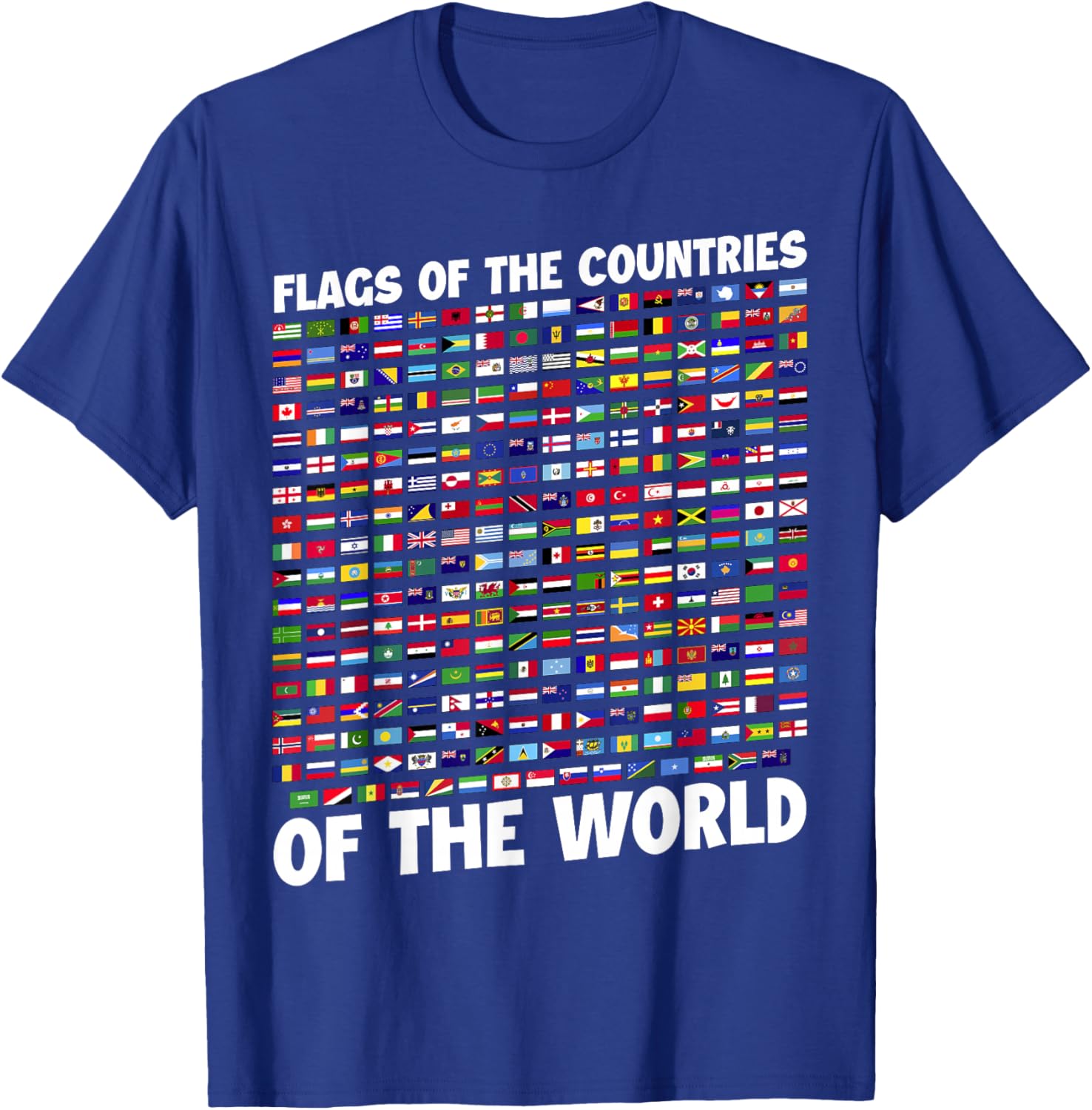 Humanity & Traveler Designs Men's Earth Day Flag - Black, Small T-Shirt - T-Shirt | Royal