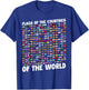 Humanity & Traveler Designs Men's Earth Day Flag - Black, Small T-Shirt - T-Shirt | Royal