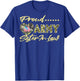 Proud Army Sister-In-Law - US Flag Dog Tags Military Family Men Women Kids T-Shirt - T-Shirt | Royal