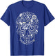 Funny Bicycling & Cycling Sugar Skull - Bicycle T-Shirt - T-Shirt | Royal