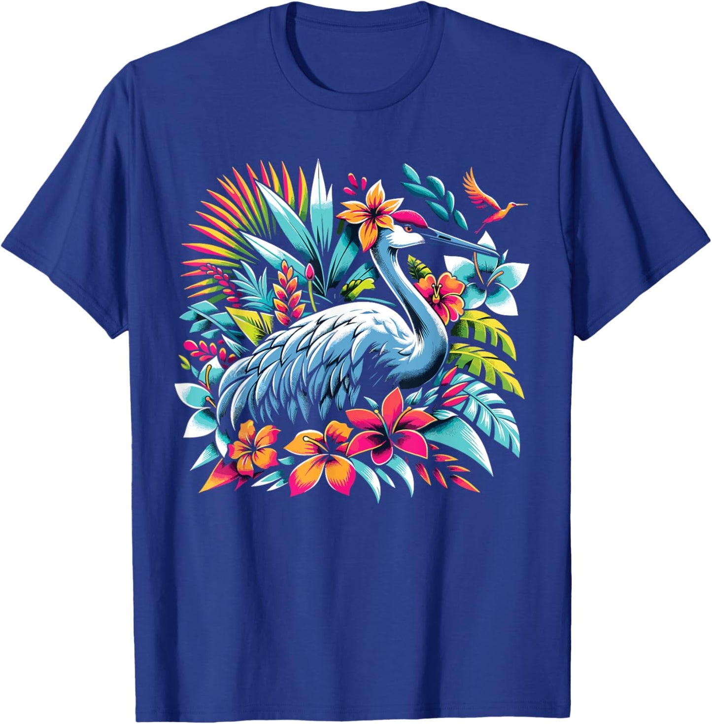 Sandhill Crane T-Shirt - T-Shirt | Royal
