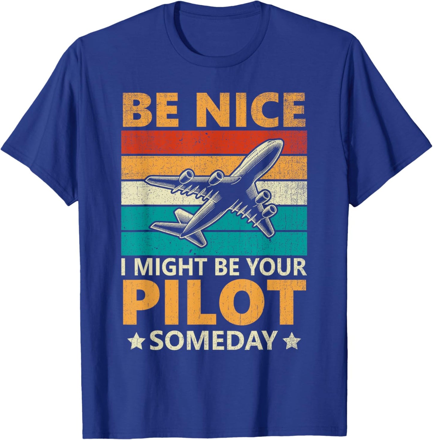 Funny Pilot Design Women Aviation Airplane Pilot T-Shirt - T-Shirt | Royal