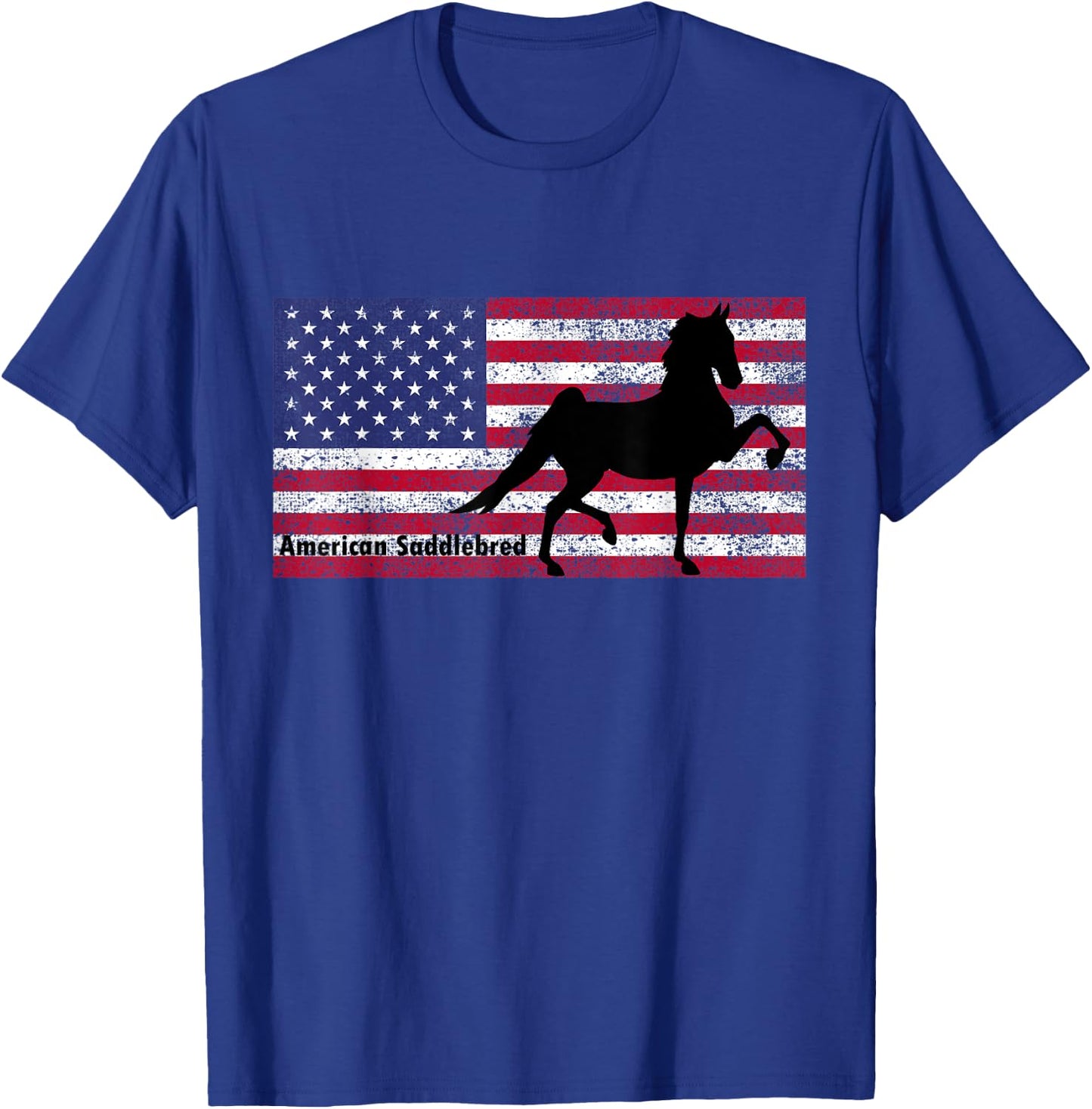 American Saddlebred Horse Training Gaited Horses Men T Shirt T-Shirt - T-Shirt | Royal