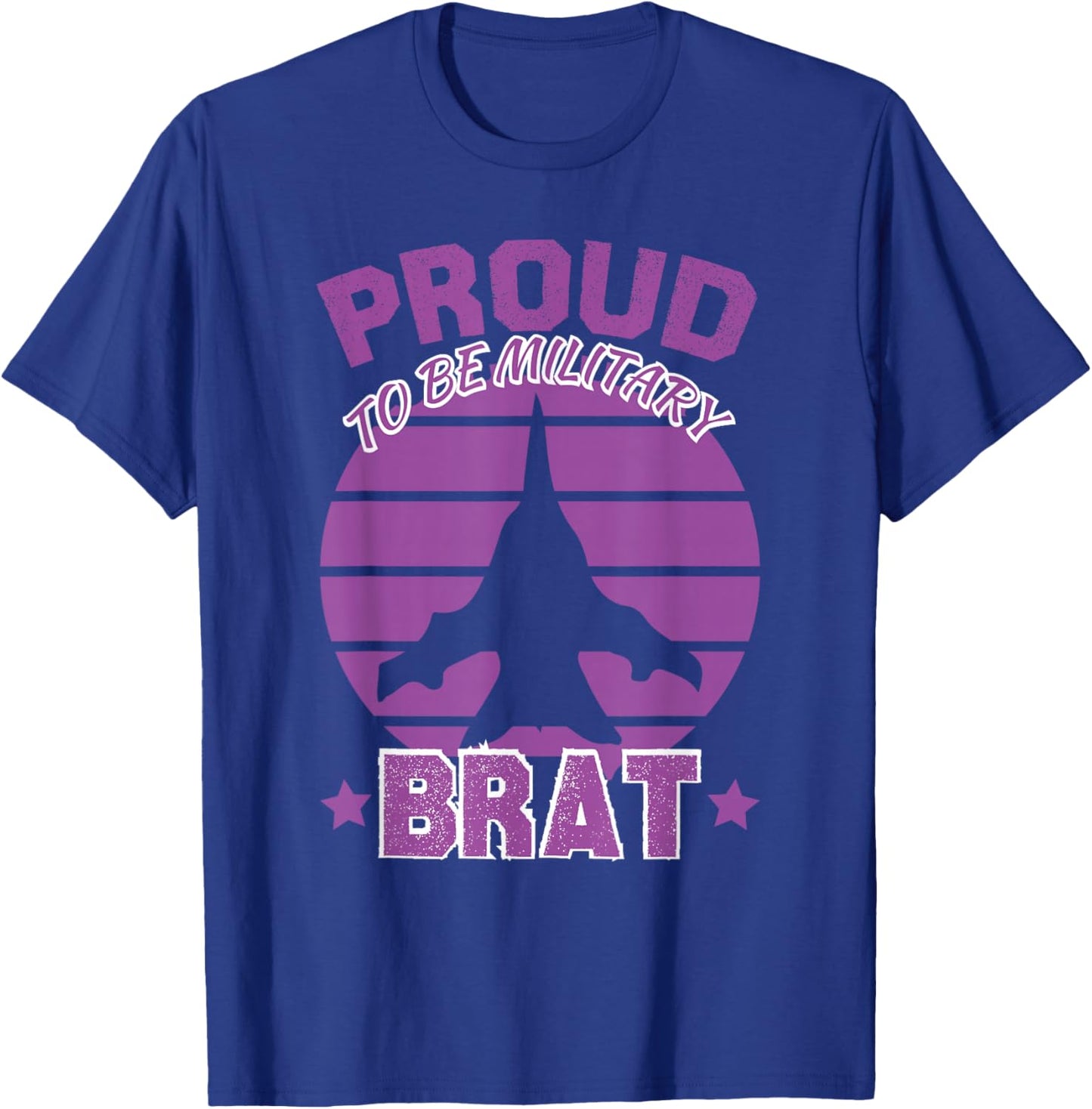 Proud To Be Military Brat Military Kids Awareness T-Shirt - T-Shirt | Royal