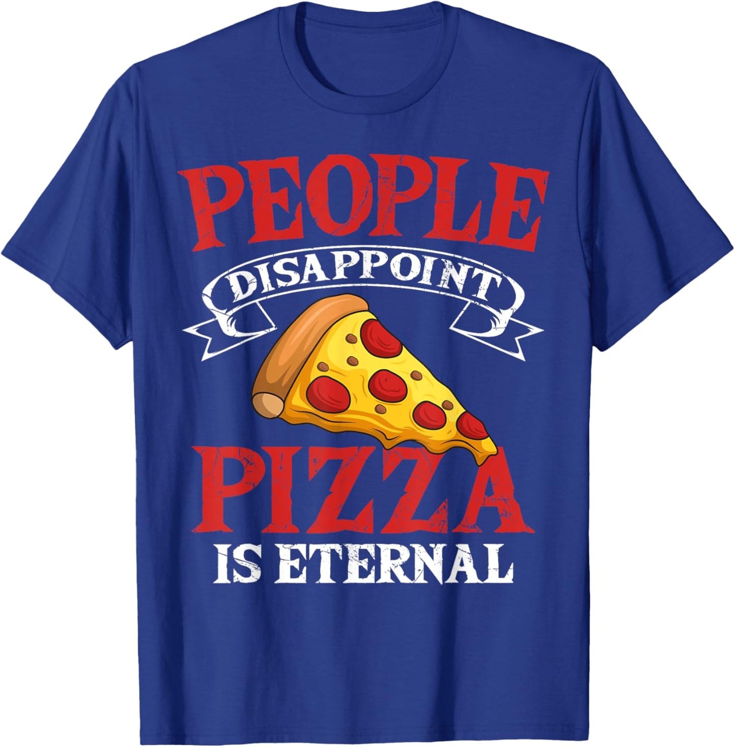 Funny Pizza Lover Round Pizzetta Fan Pizzaiolo Pizzeria T-Shirt - T-Shirt | Royal