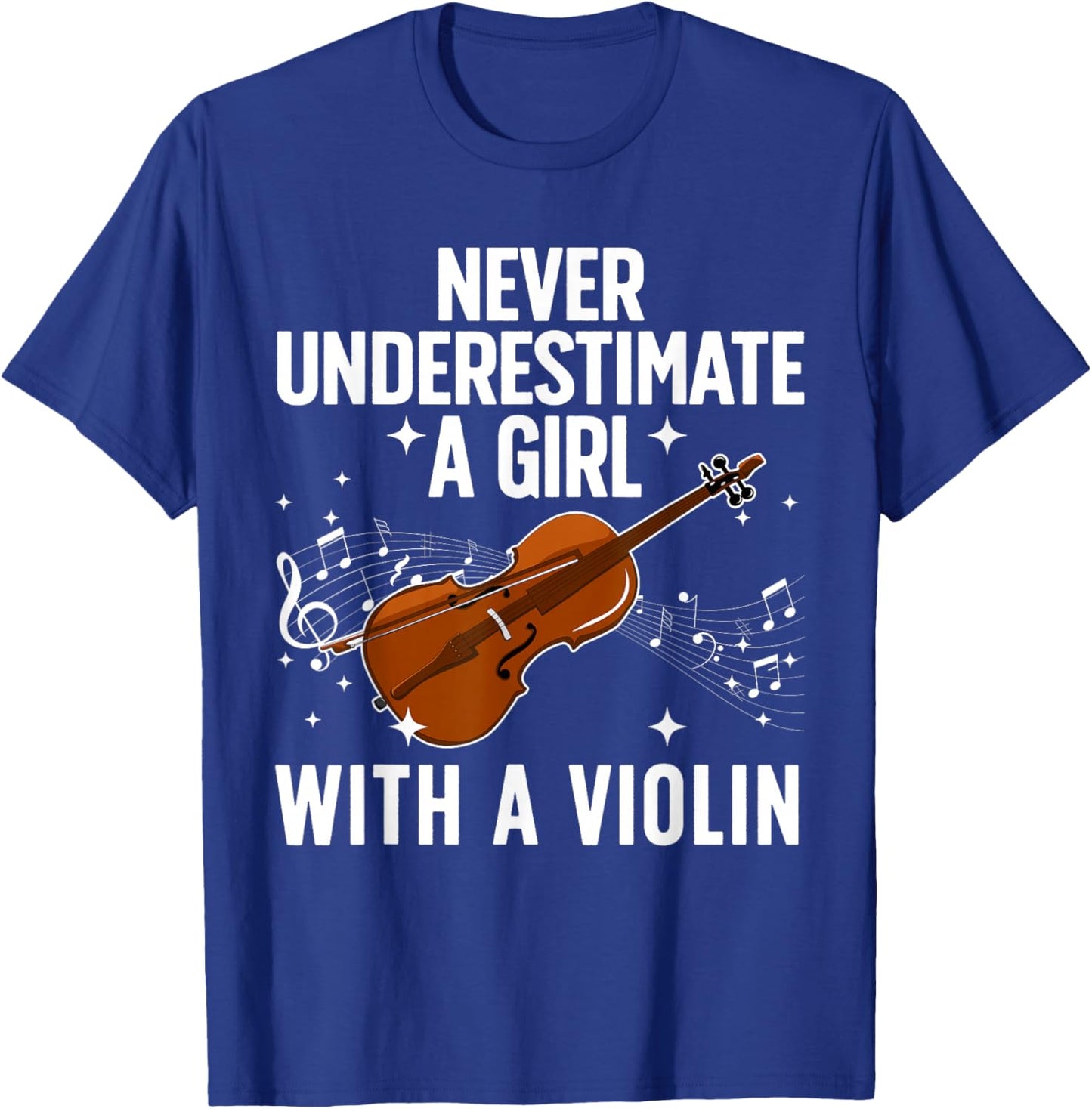 Best Violin Art Girls Violin Player Viola Lover T-Shirt - T-Shirt | Royal