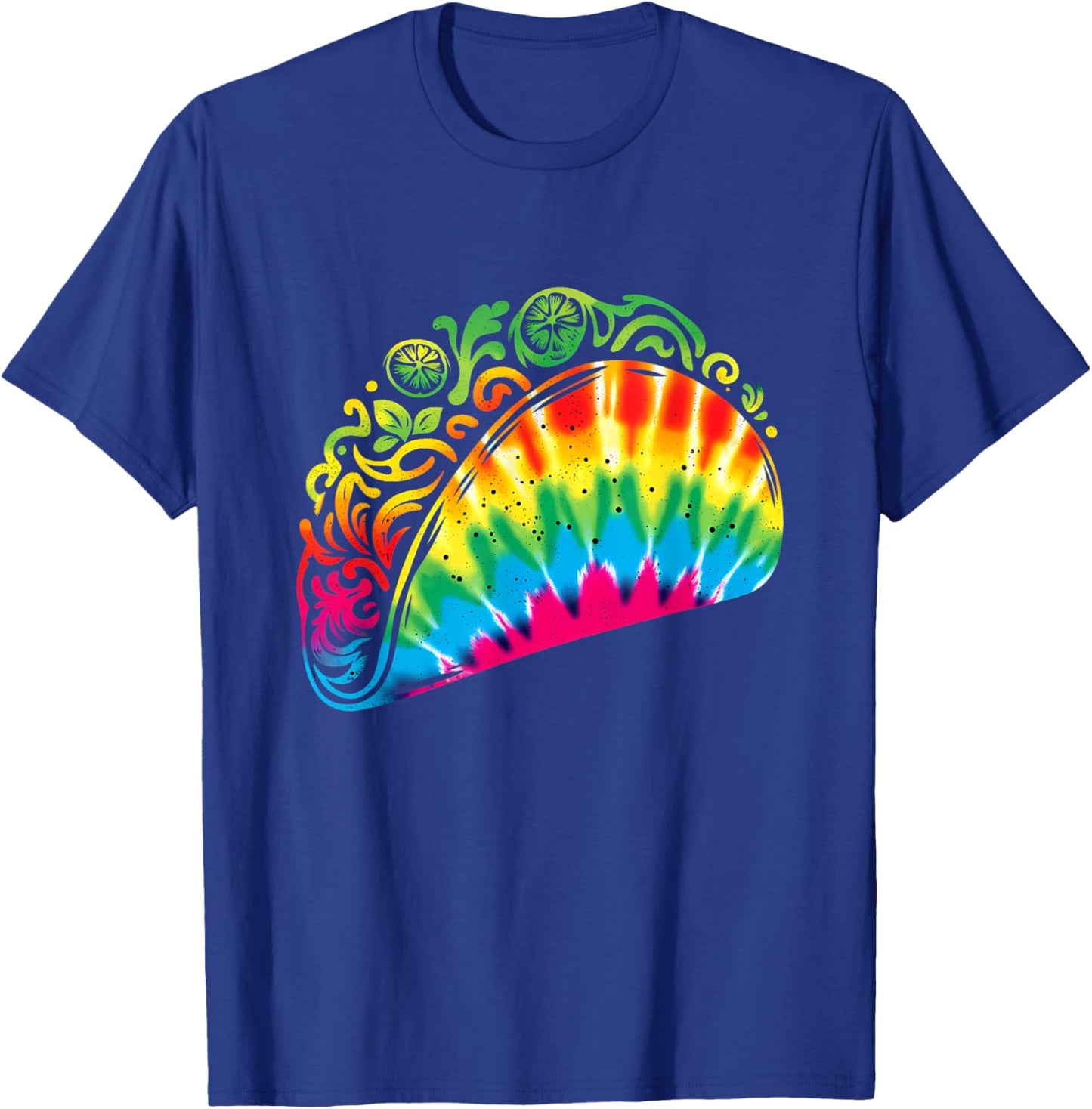 Taco Tie Dye Design , Hispanic Heritage Month Cinco De Mayo T-Shirt - T-Shirt | Royal