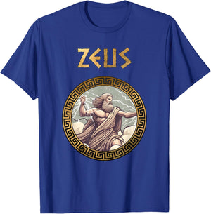 Zeus Ancient Greek God Ancient Greece Mythology T-Shirt - T-Shirt | Royal