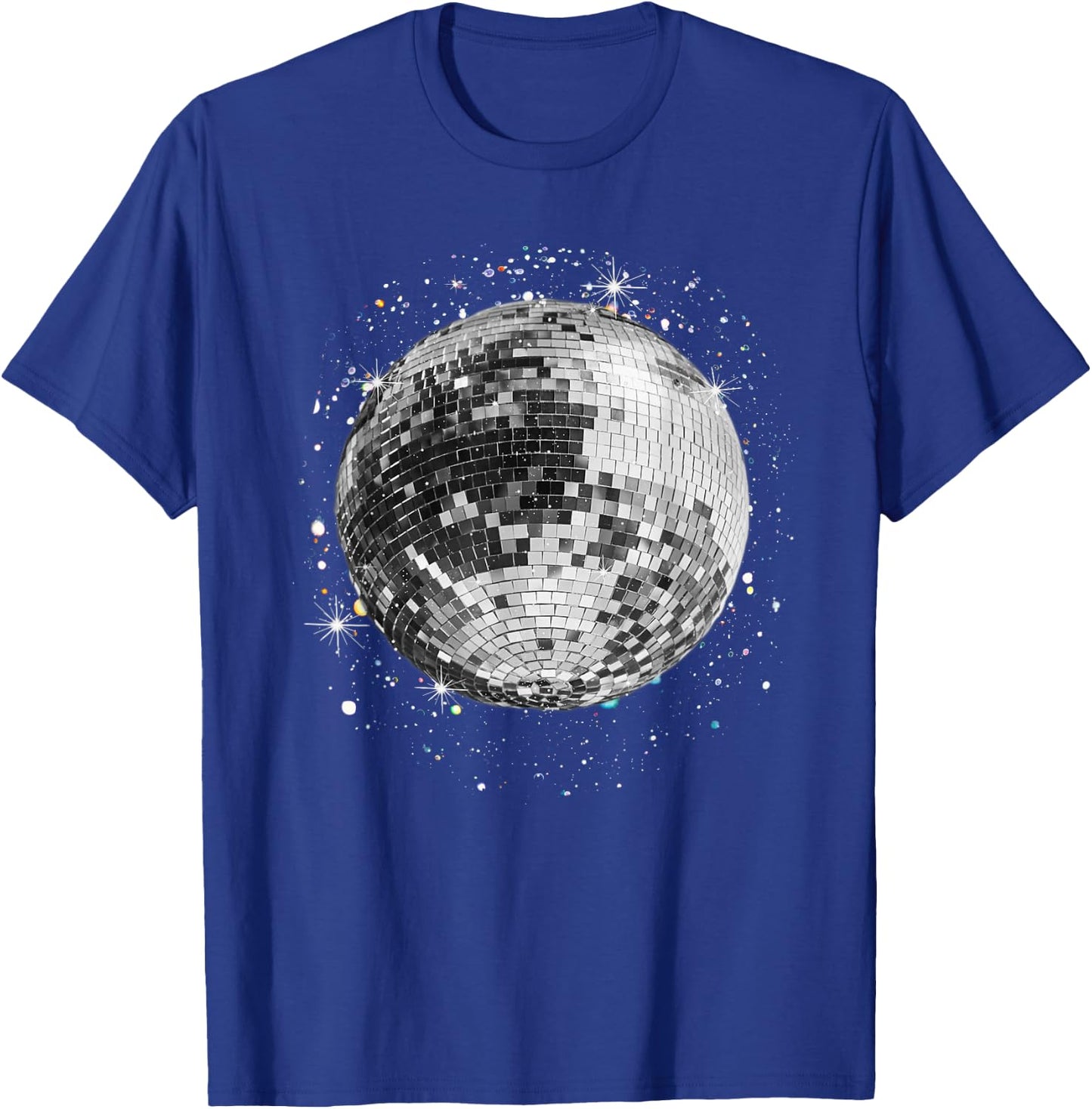 Black and White Disco Ball Club Retro T-Shirt - T-Shirt | Royal