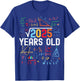 Square Root of 2025 45th Birthday 45 Years Old Birthday T-Shirt - T-Shirt | Royal