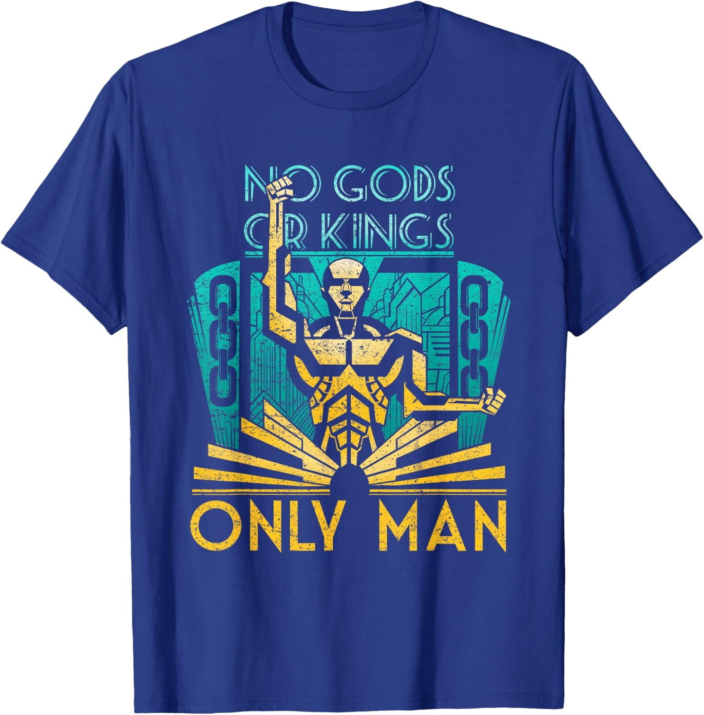 Objectivist Atheist Libertarian No Gods or Kings Only Man T-Shirt - T-Shirt | Royal