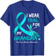 I Wear Teal For My Grandma Ovarian Cancer Awareness T-Shirt - T-Shirt | Royal