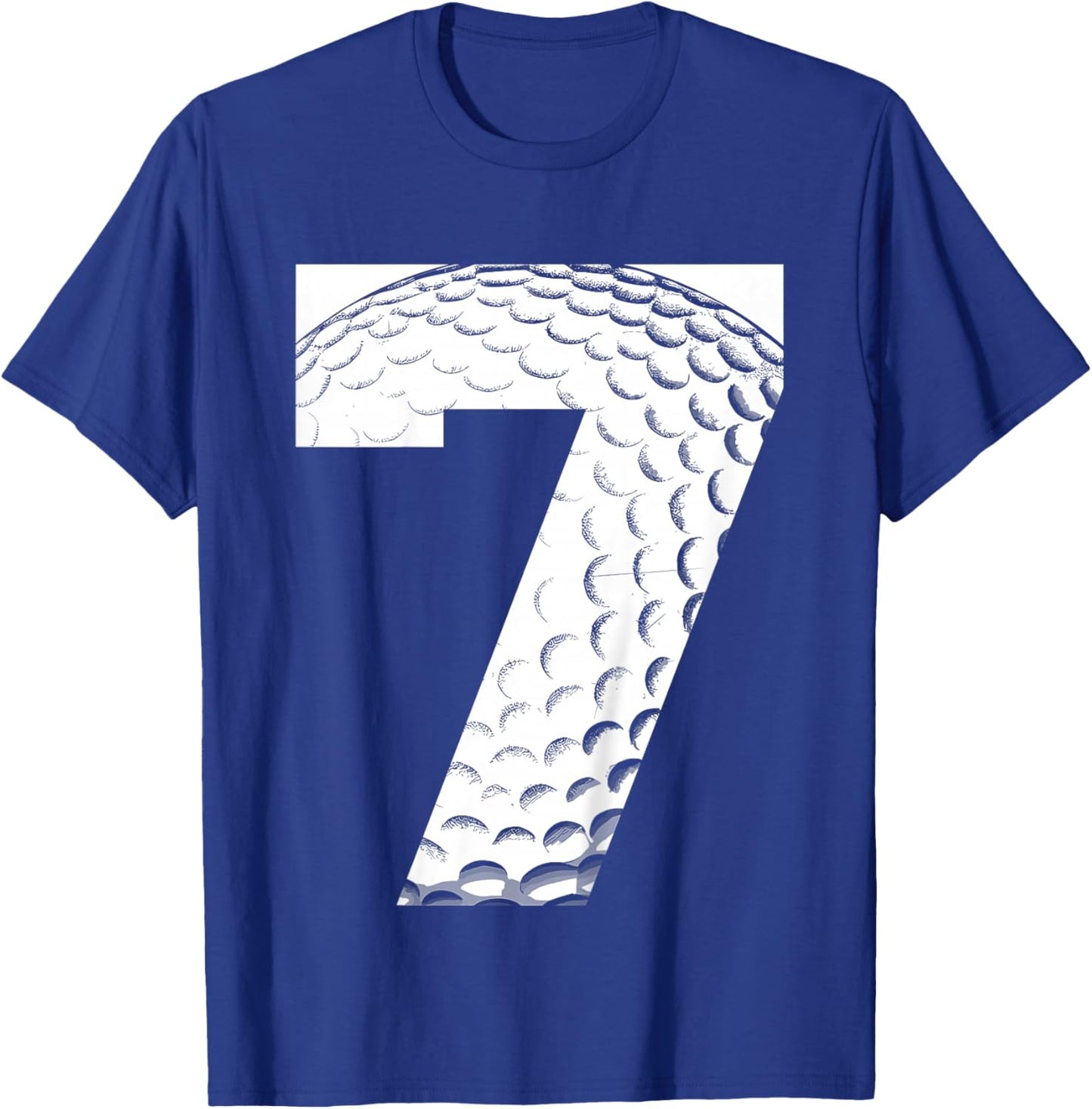 Kids 7th Birthday Boy Golf Player Golf 7 Years Old T-Shirt - T-Shirt | Royal