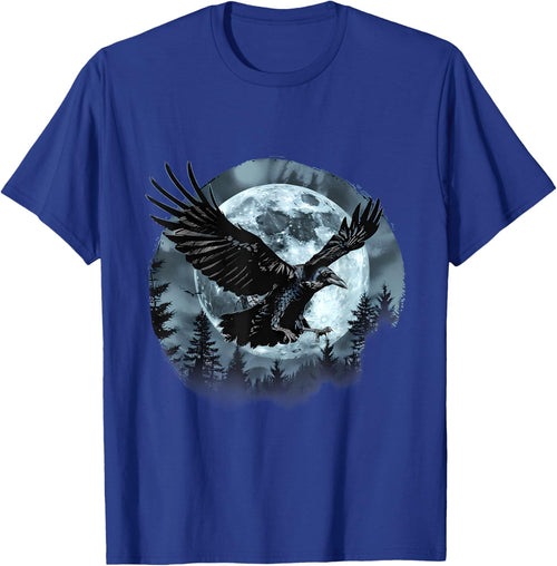 Halloween Raven Forest Spooky Moon Trick Or Treat Artwork