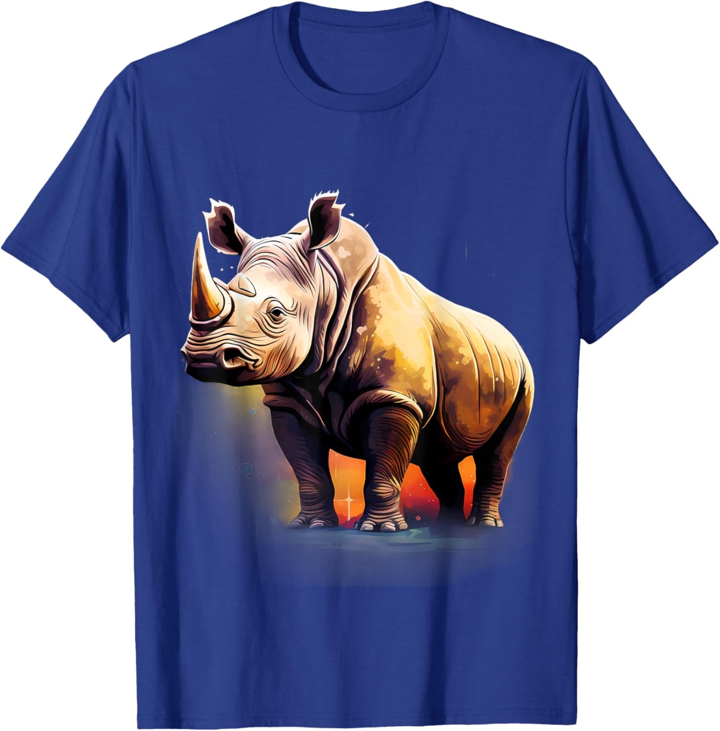 Rhino Artwork Wildlife Rhinoceros African Animal Lovers T-Shirt - T-Shirt | Royal