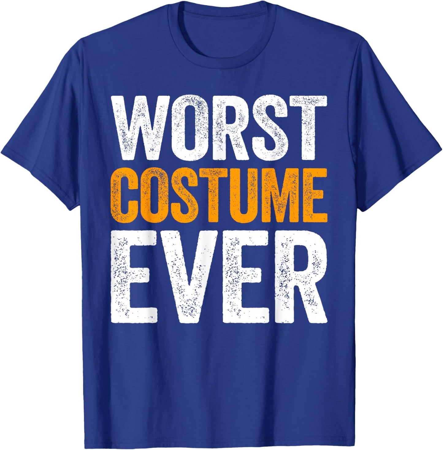 Worst Costume Ever Shirt Adult Kids Halloween Costume T-Shirt - T-Shirt | Royal