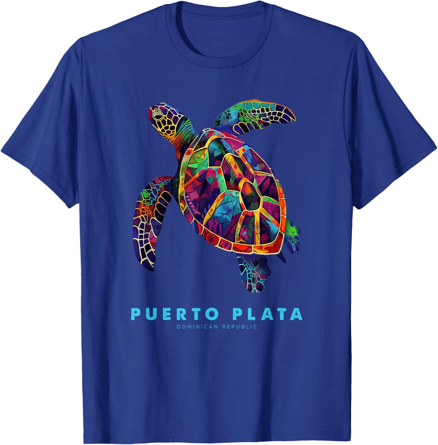 Puerto Plata Dominican Republic Vacation Beach Sea Turtle T-Shirt - T-Shirt | Royal