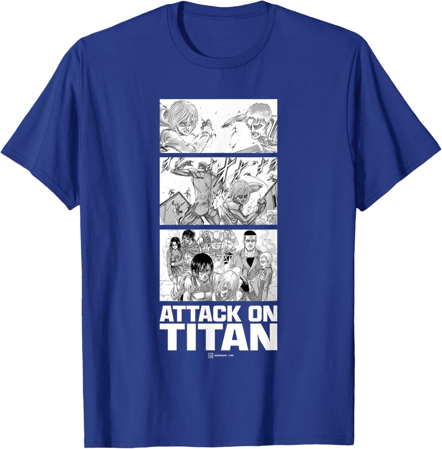 Attack on Titan Annie Leonhart VS Reiner Braun Stack Manga T-Shirt - T-Shirt | Royal