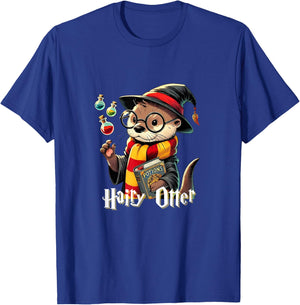 Hairy Otter - Funny Wizard T-Shirt - T-Shirt | Royal