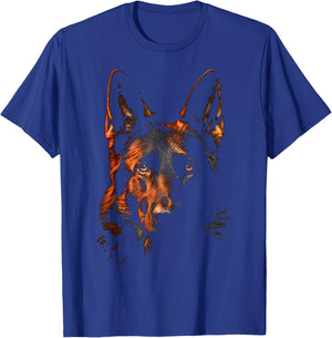 German Shepherd Graphic Pet Illustration Dog German Shepherd T-Shirt - T-Shirt | Royal