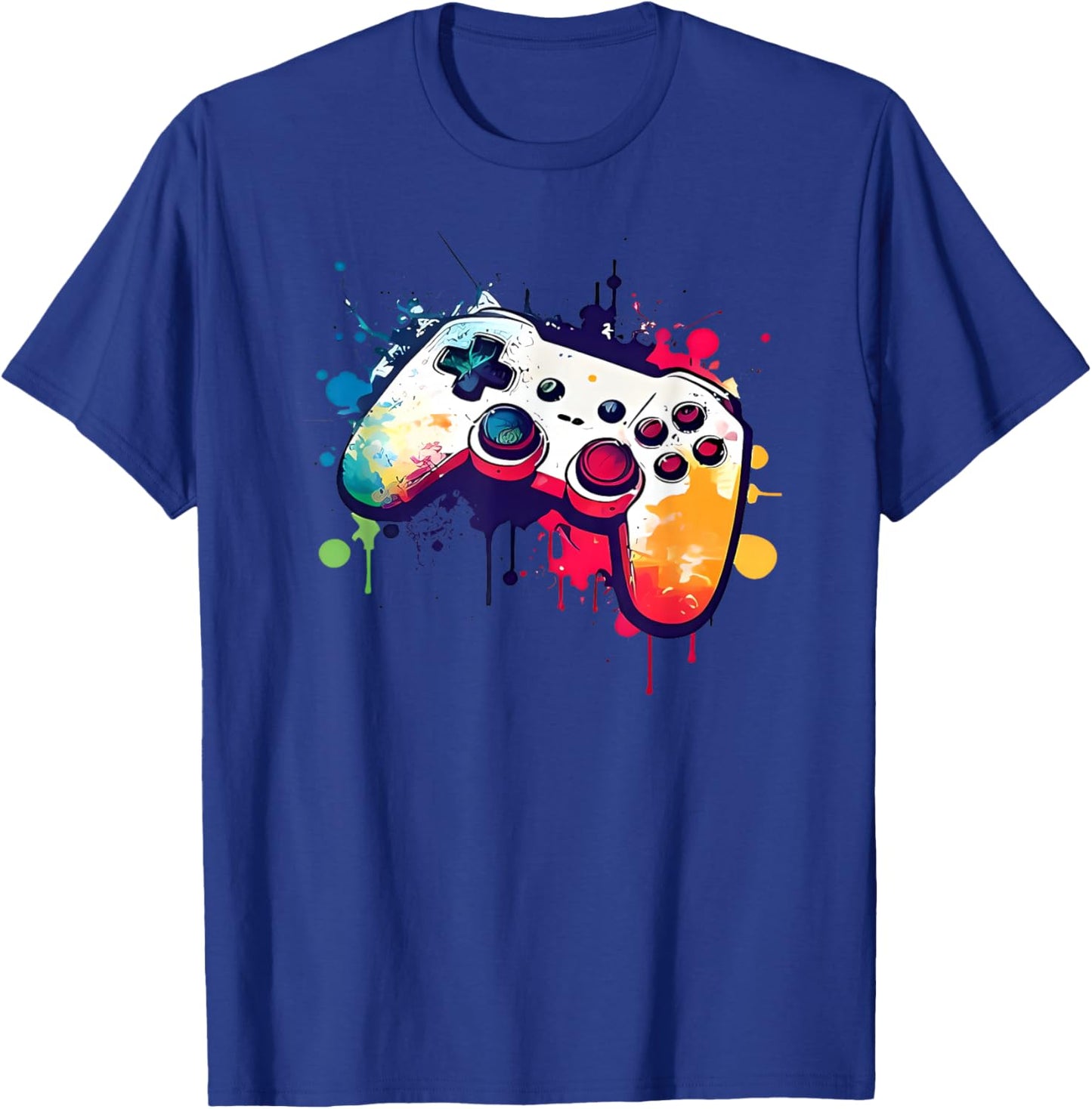 Control All The Things Video Game Controller Gamer Boys Men T-Shirt - T-Shirt | Royal