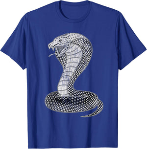 Vintage Distressed King Cobra Power Snake Muscle Car Karate T-Shirt - T-Shirt | Royal