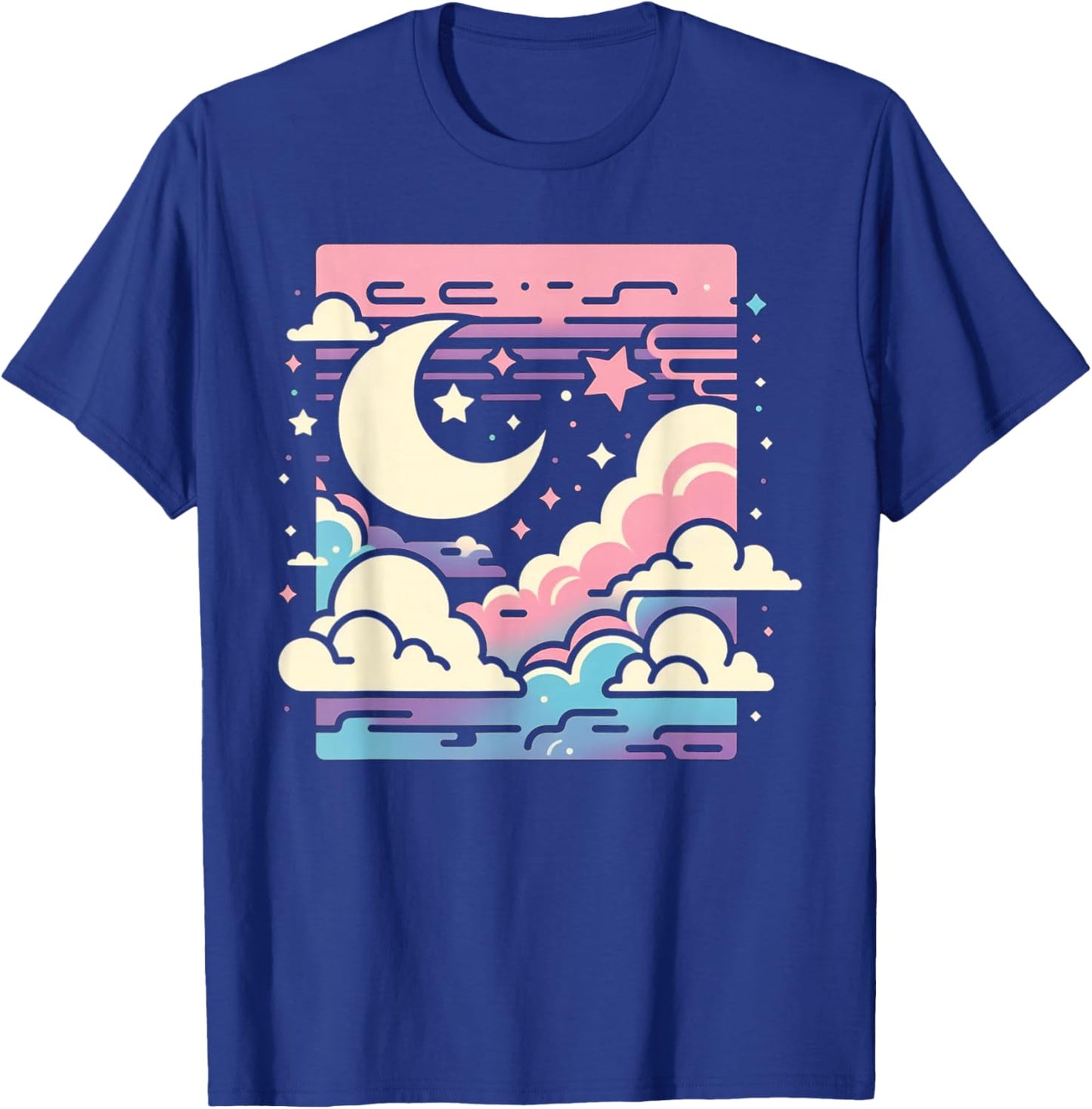 Clouds Vaporwave Aesthetic Japanese Anime Kawaii T-Shirt - T-Shirt | Royal