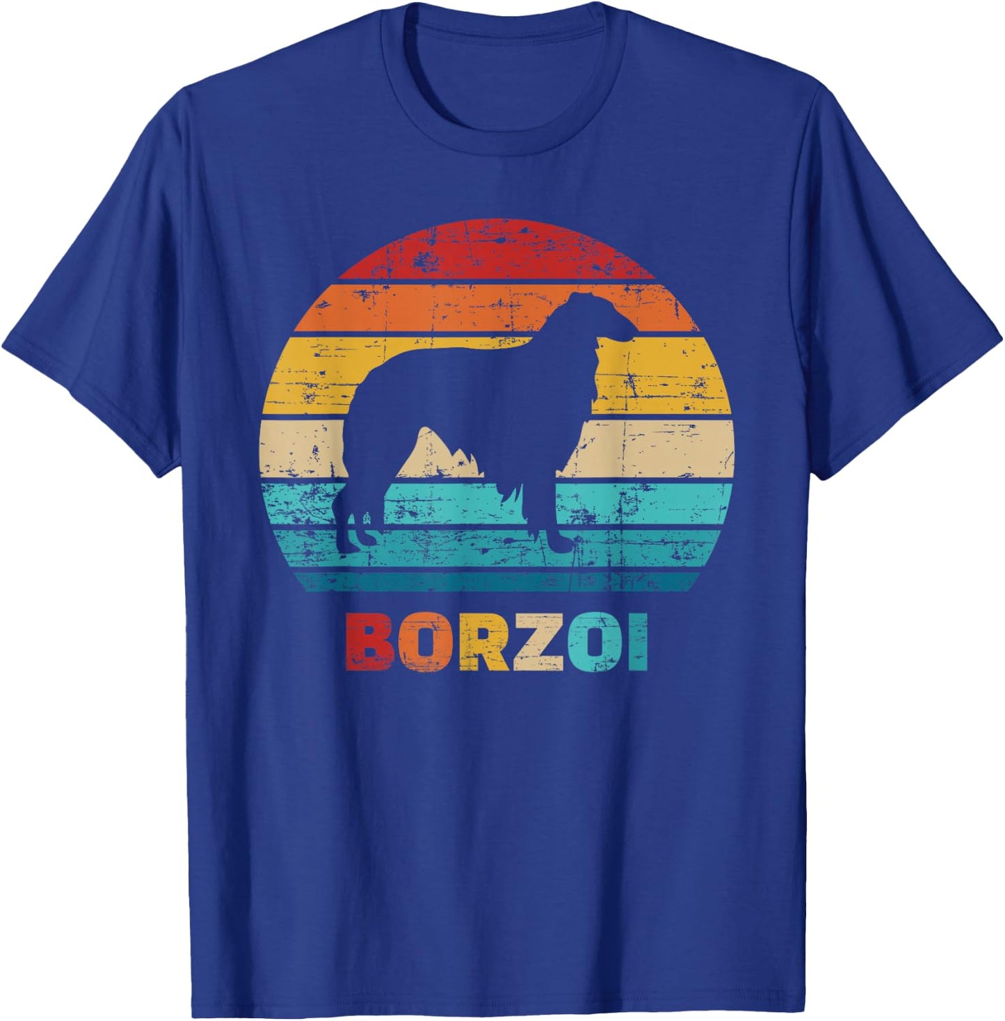 Borzoi vintage retro T-Shirt - T-Shirt | Royal