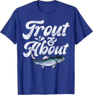 Trout & About Trout T-Shirt - T-Shirt | Royal