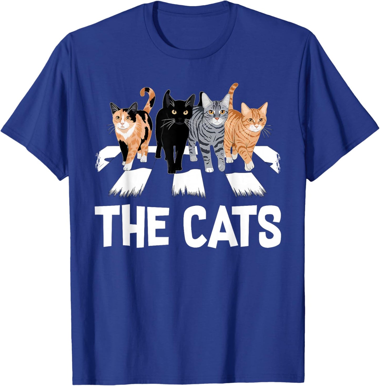 Cat Rock Music Funny Cat Lover , Women, Kids T-Shirt - T-Shirt | Royal
