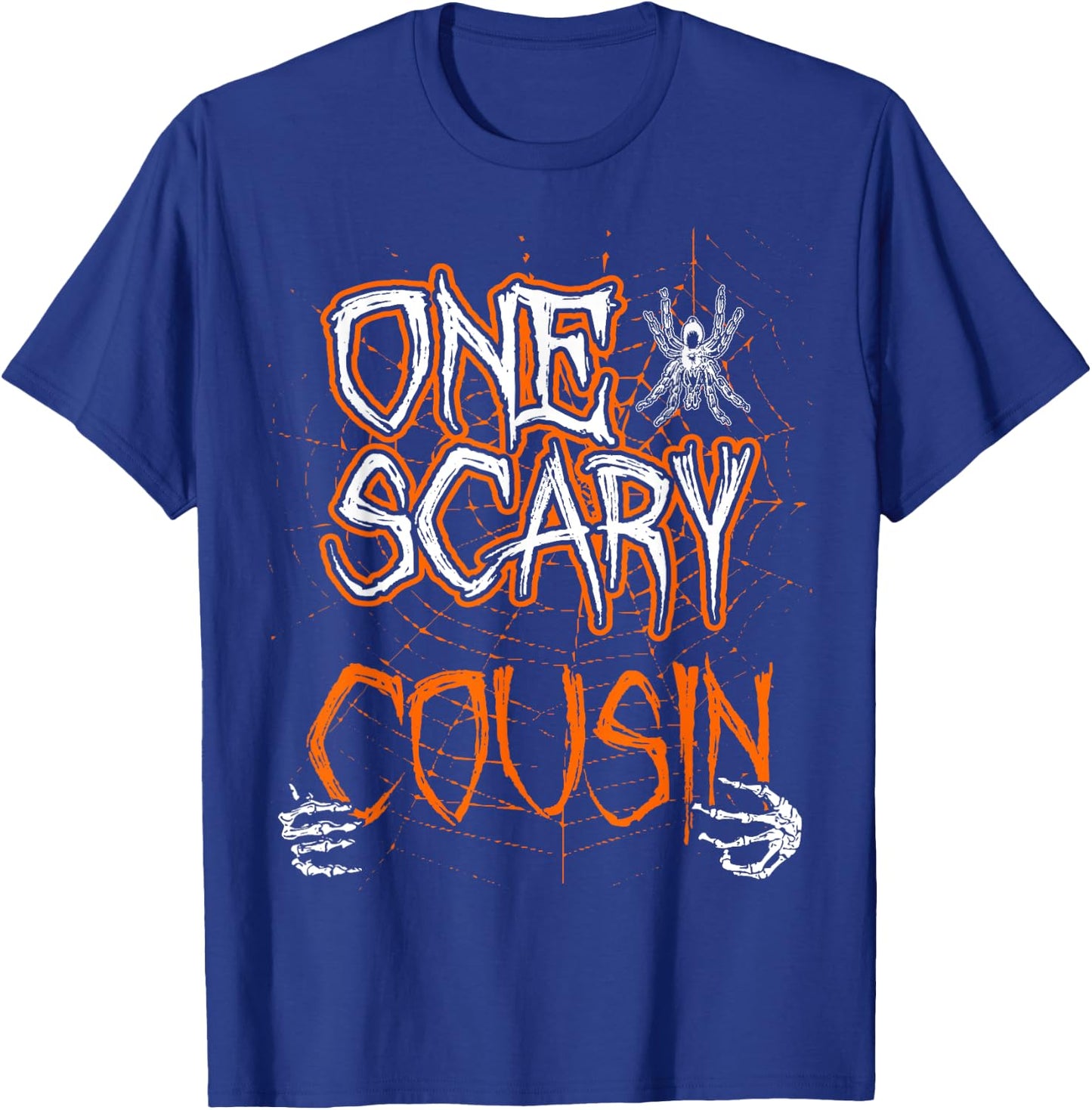 One Scary Cousin Matching Family Halloween costume T-Shirt - T-Shirt | Royal