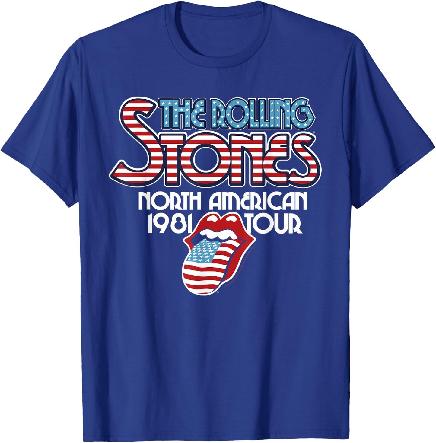 Rolling Stones Official NA Tour 1981 T-Shirt - T-Shirt | Royal