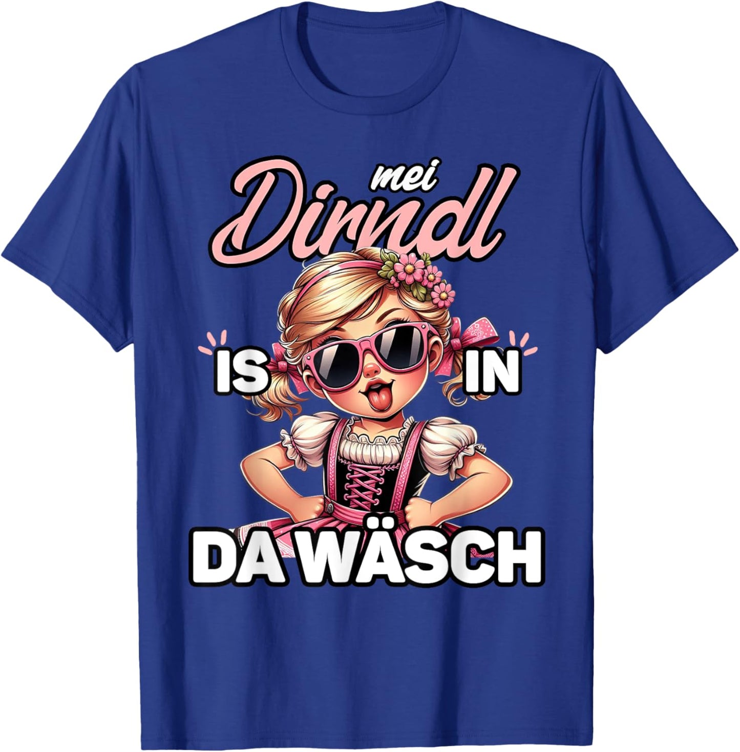 Dirndl Is In Wäsch Oktoberfest Trachtenshirt Damen Trachten T-Shirt - T-Shirt | Royal