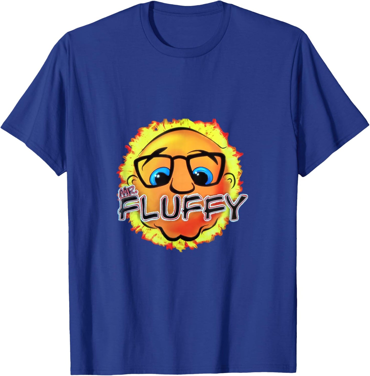Mr Fluffy head T-Shirt - T-Shirt | Royal