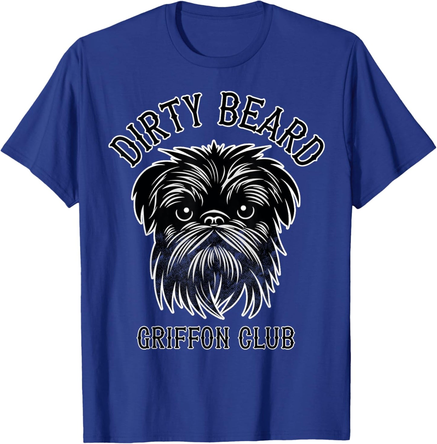 Dirty Beard Griffon Club - Brussels Griffon Dog - Biker Women Girls Kids T-Shirt - T-Shirt | Royal