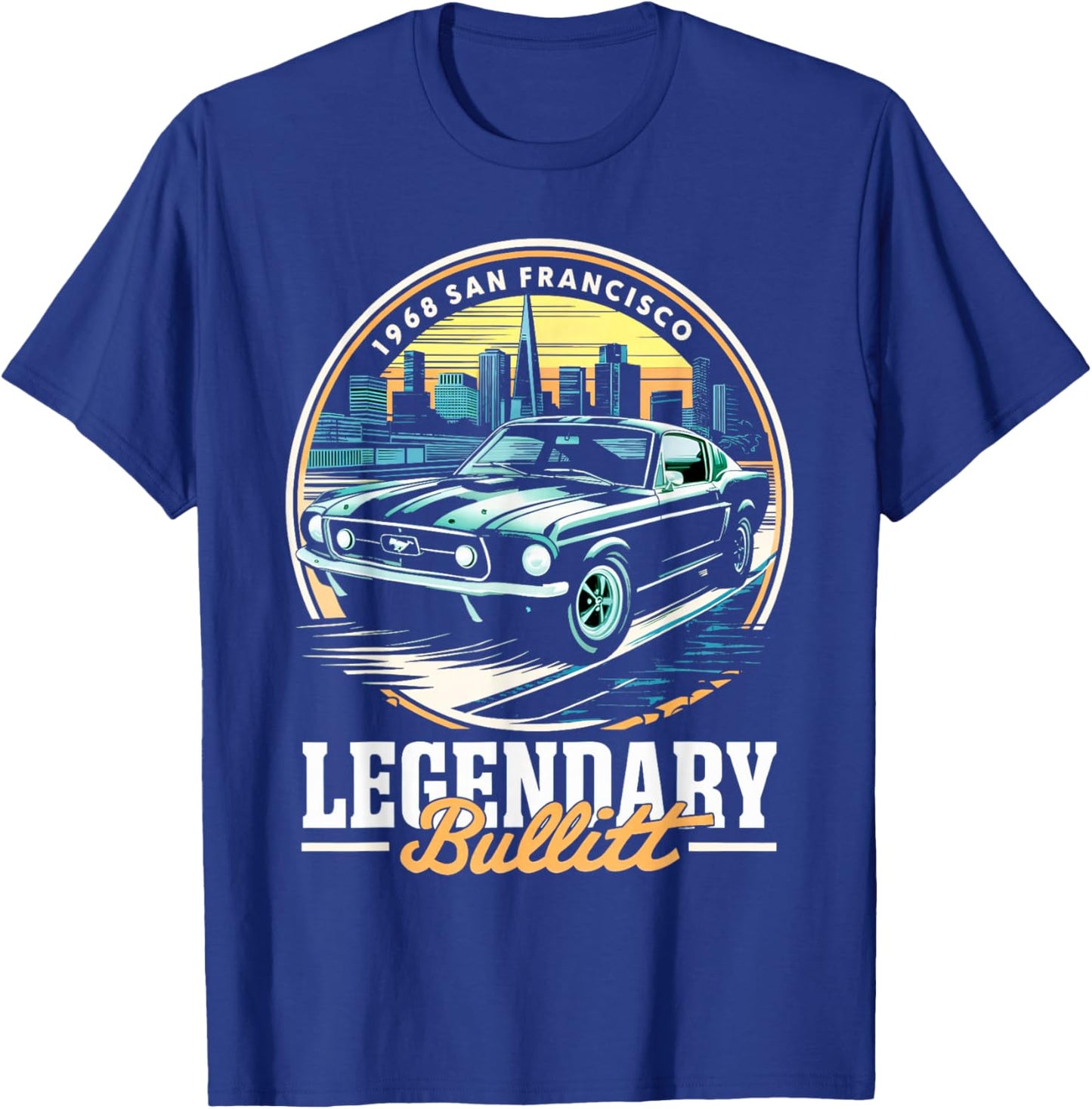 Legendärer Bullitt Muscle Oldtimer T-Shirt - T-Shirt | Royal