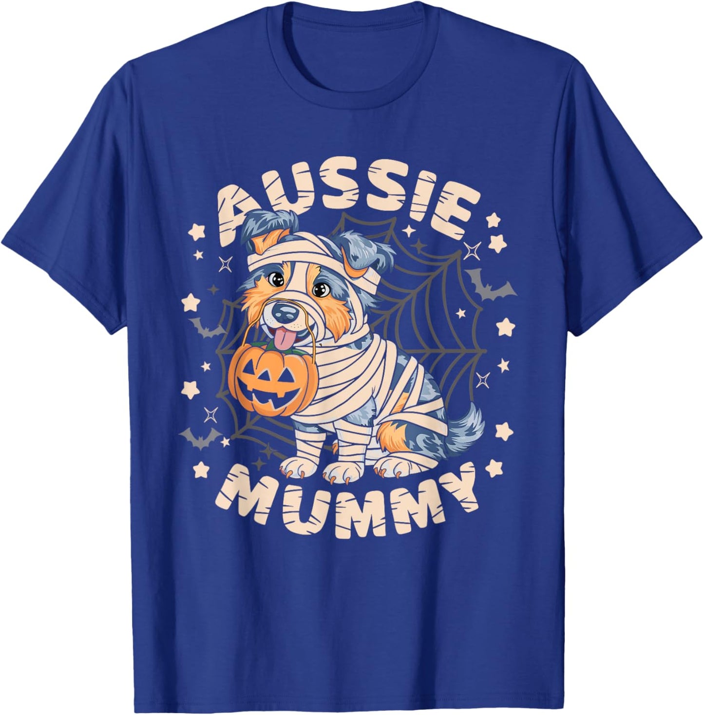 Australian Shepherd Costume Dog Lover Outfit Aussie Mummy Women Kids T-Shirt - T-Shirt | Royal