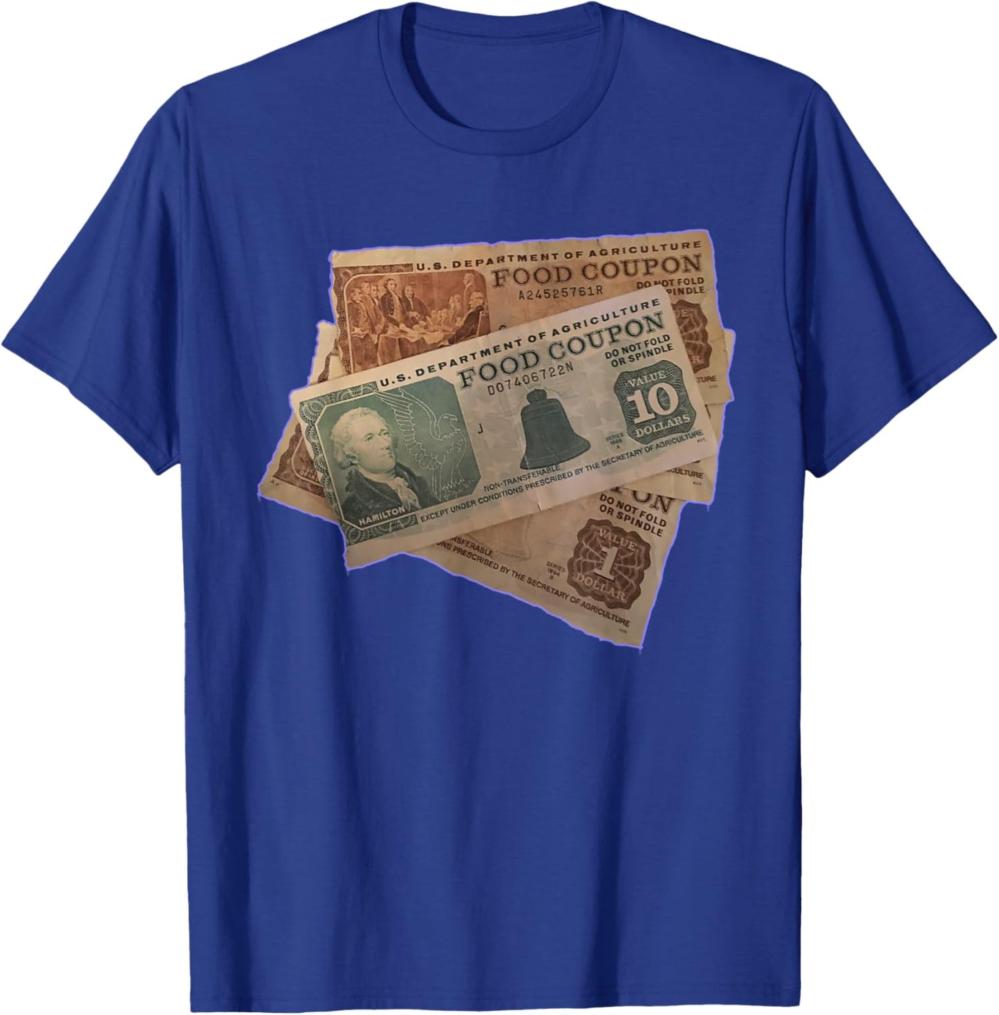 Foodstamp Graffiti Throwback Classic Gift Hiphop EBT 90s T-Shirt - T-Shirt | Royal