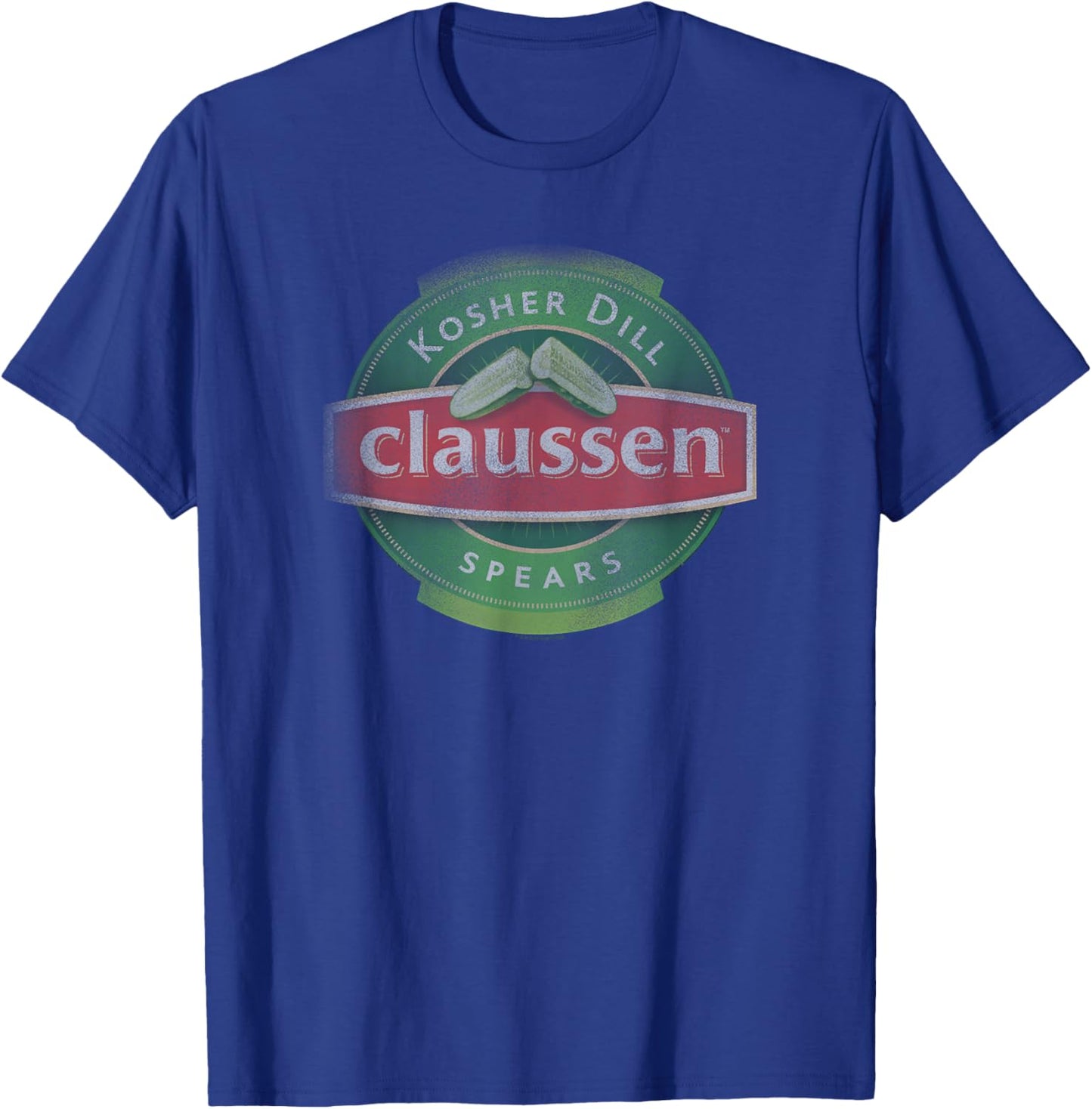 Claussen Kosher Dill Spears Logo T-Shirt - T-Shirt | Royal